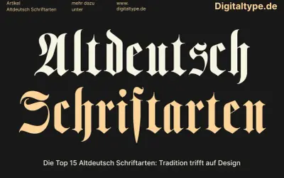 Zwei Zeilen mit altdeutscher Schrift, die "Altdeutsch Schriftarten" darstellen. Perfekt für ein Tattoo, das Tradition und Design vereint.