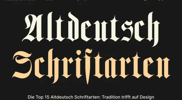 Zwei Zeilen mit altdeutscher Schrift, die "Altdeutsch Schriftarten" darstellen. Perfekt für ein Tattoo, das Tradition und Design vereint.