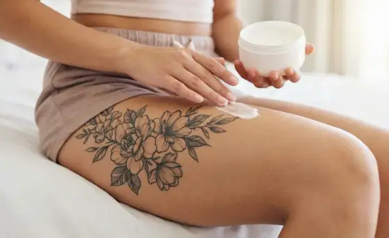 Kleines Oberschenkel Tattoo - Motive, Kosten & Pflege